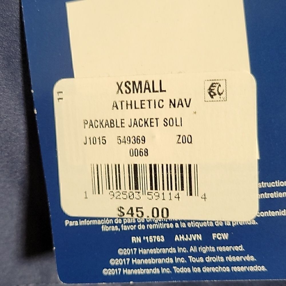 Champion Packable Jacket Sz XS - Picture 7 of 7